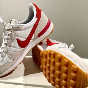 Nike Internationalist by you-Red and White Shoes- Sz 6.5